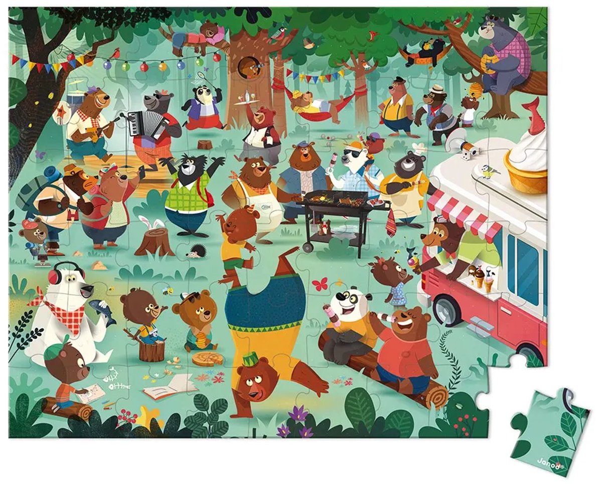 Janod - Puzzel - De berenfamilie — afbeelding 3