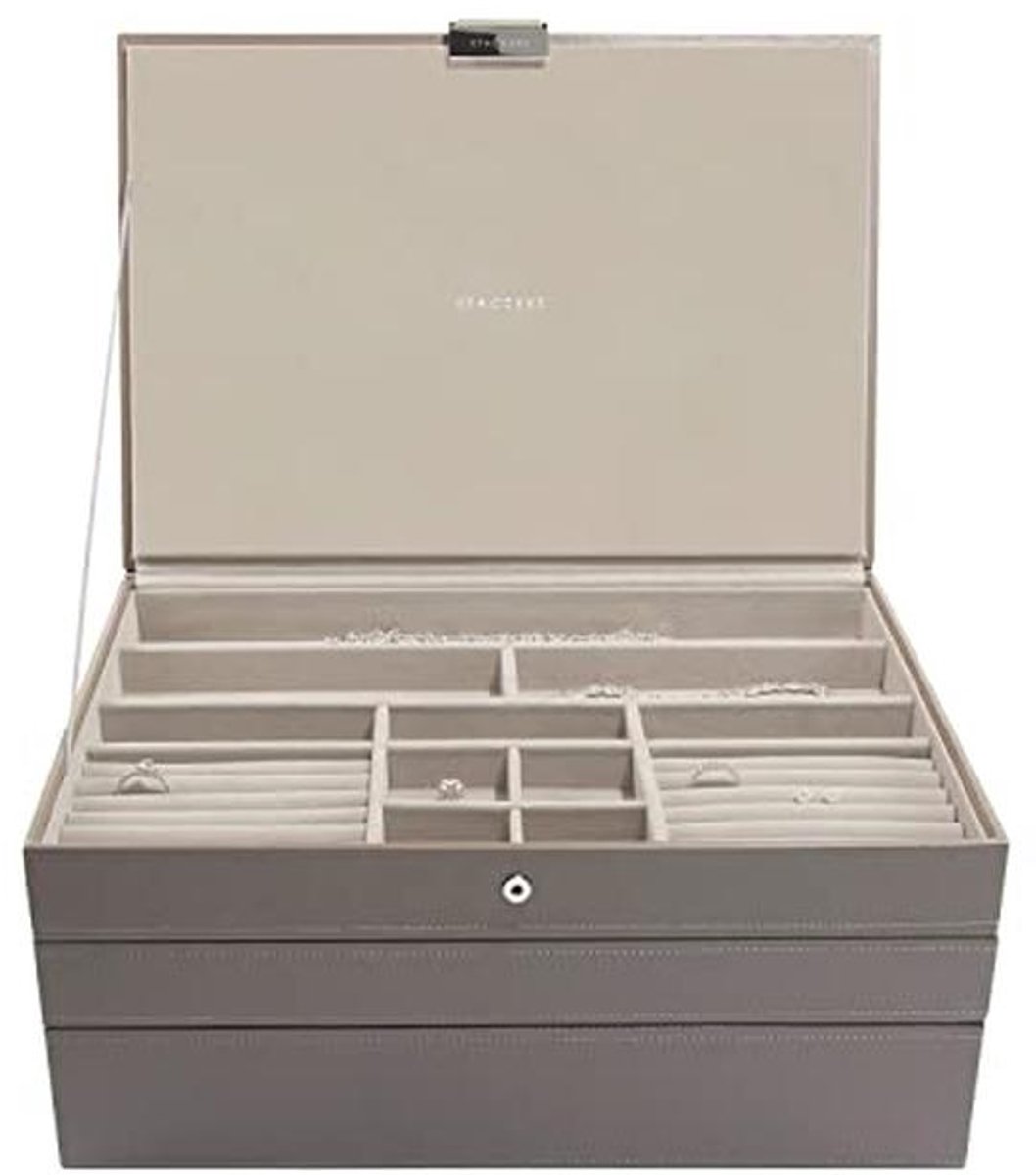 Supergrote sieradendoos set van 3 - Perfecte organizer voor juwelen en accessoires