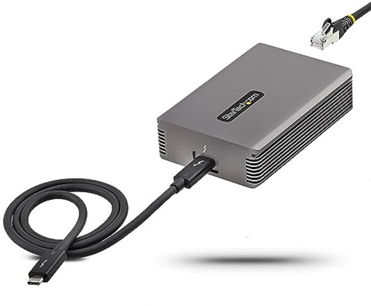 Thunderbolt 3 naar Ethernet Adapter - 10GbE Multi-Gigabit RJ45 Netwerkadapter voor Windows/Mac
