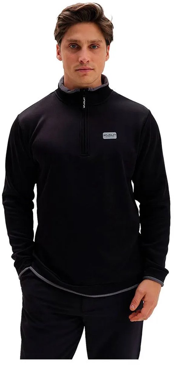 Stuburt Active Tech Fleece Met Halve Rits Zwart 2XL Man