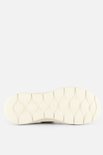 Onderkant van een taupe Skechers GOwalk Flex instapper met een GOwalk patroon op de zool.
