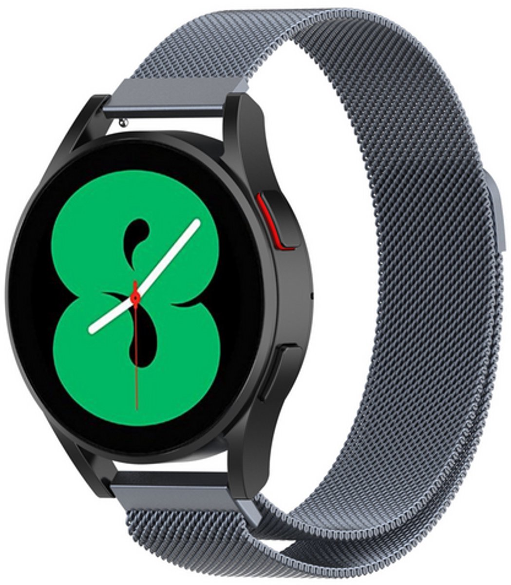 By Qubix - Milanese bandje - Space Grey - geschikt voor Huawei Watch 5 - 42mm