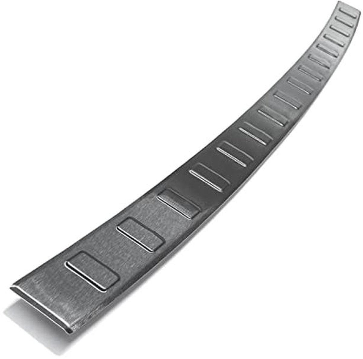 Achterbumperprotector V2A RVS Zwart Geborsteld