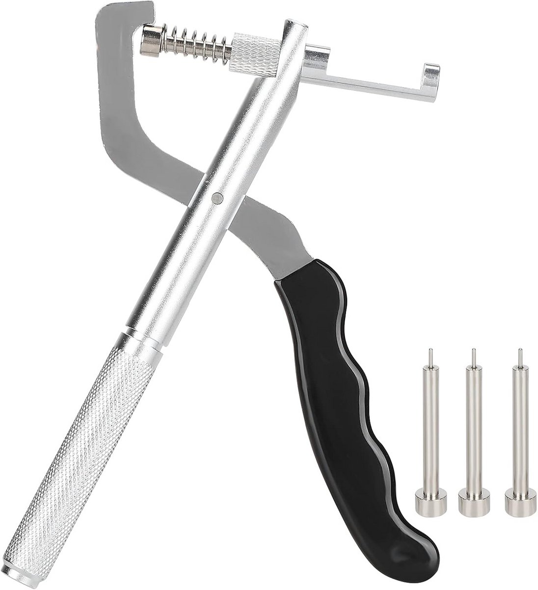 Horlogebandverwijdertang, Handheld Horlogeband Veerondersteunde Tang, Polshorloge Armband Band Link Pin Tang Verwijderen met 3 Pinnen, Geschikt voor Horlogemakers en Horlogereparerende Werknemers Om T