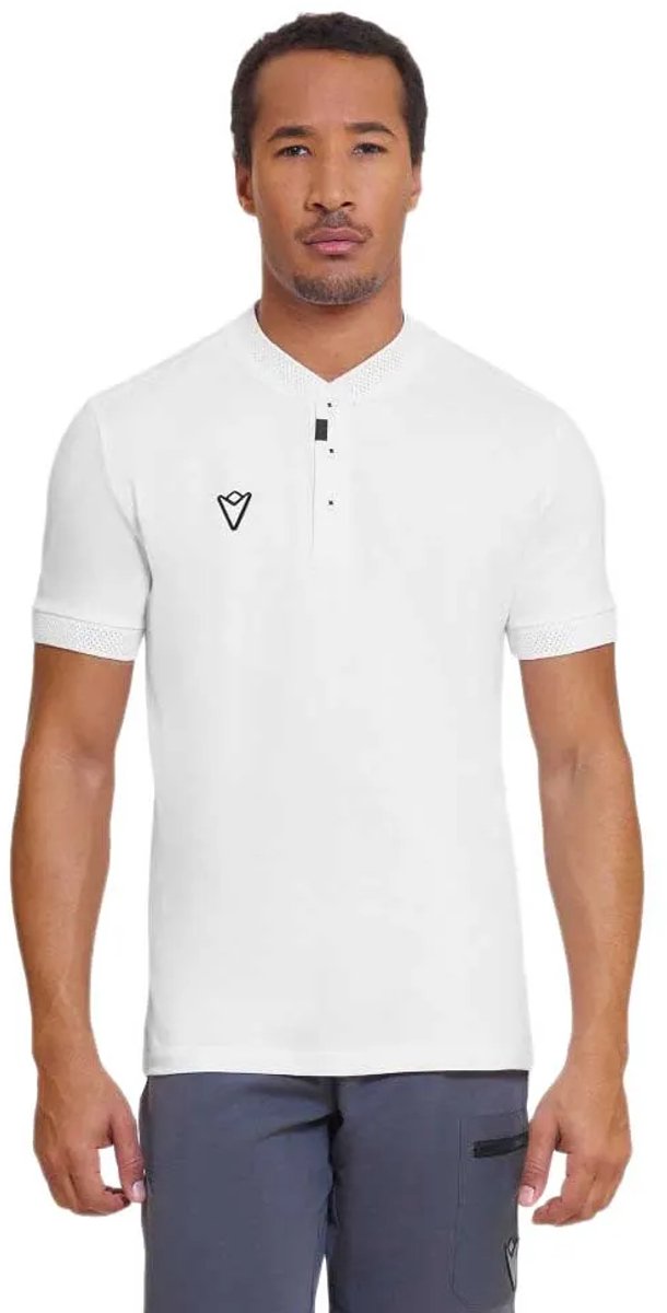 Macron Patmos Ii Korte Mouw Poloshirt Wit L Man