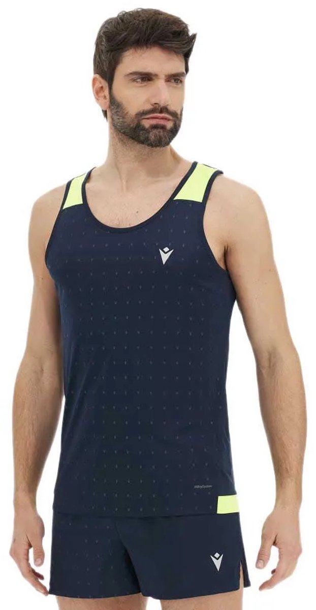 Macron Gervais Reflex Mouwloos T-shirt Blauw M Man