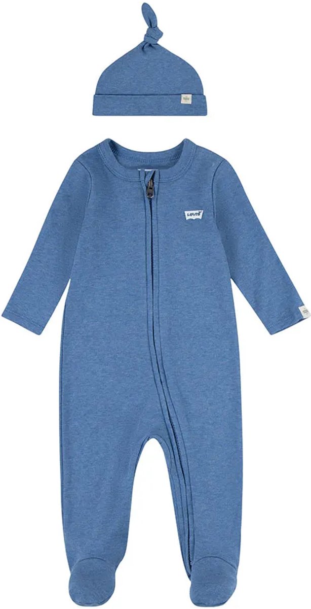 Levi´s ® Kids Footed Coverall Set Met Lange Mouwen 3 Months Kinderen Atheltic Heather