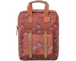 Fresk Grote Rugzak voor kinderen 5-7 jaar - 9,3 L - Schooltas Kind Unisex - Verstelbare Schouderbanden - Waterafstotende Rugtas - Bruin - Deer Amber Brown