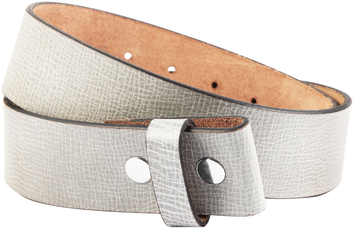 Leonardo Verrelli Leonardo Verrelli damesriem LV0048 80 cm - 115 cm (taillebreedte), echt leer grijs,
