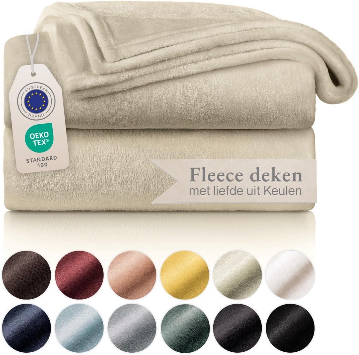 Zachte microvezel fleece deken - 220 x 240 cm