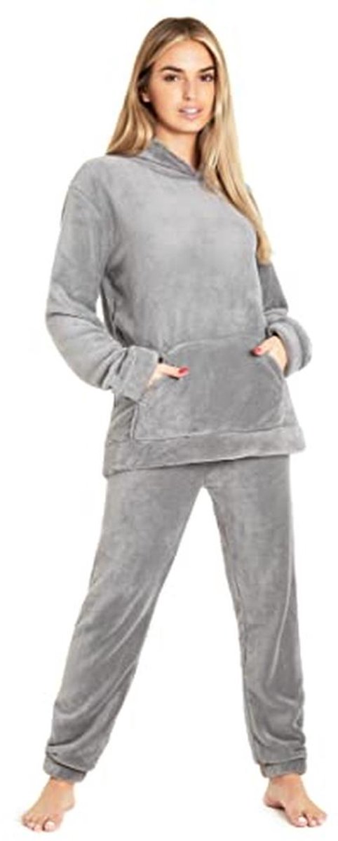 Damespyjama Fleece Lang Huispak - Warm en Comfortabel