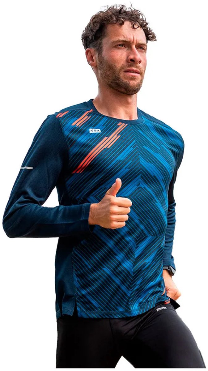 42k Running Vortex Winter T-shirt Met Lange Mouwen Blauw L