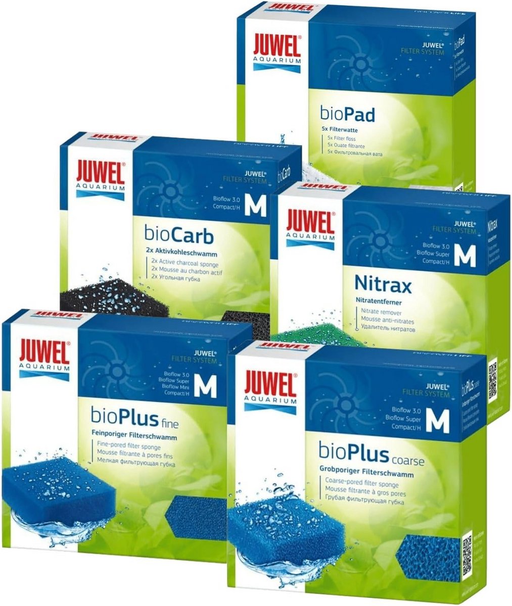Compacte Juwelenfiltersponzen Set - 5 Stuks voor Optimaal Gebruik