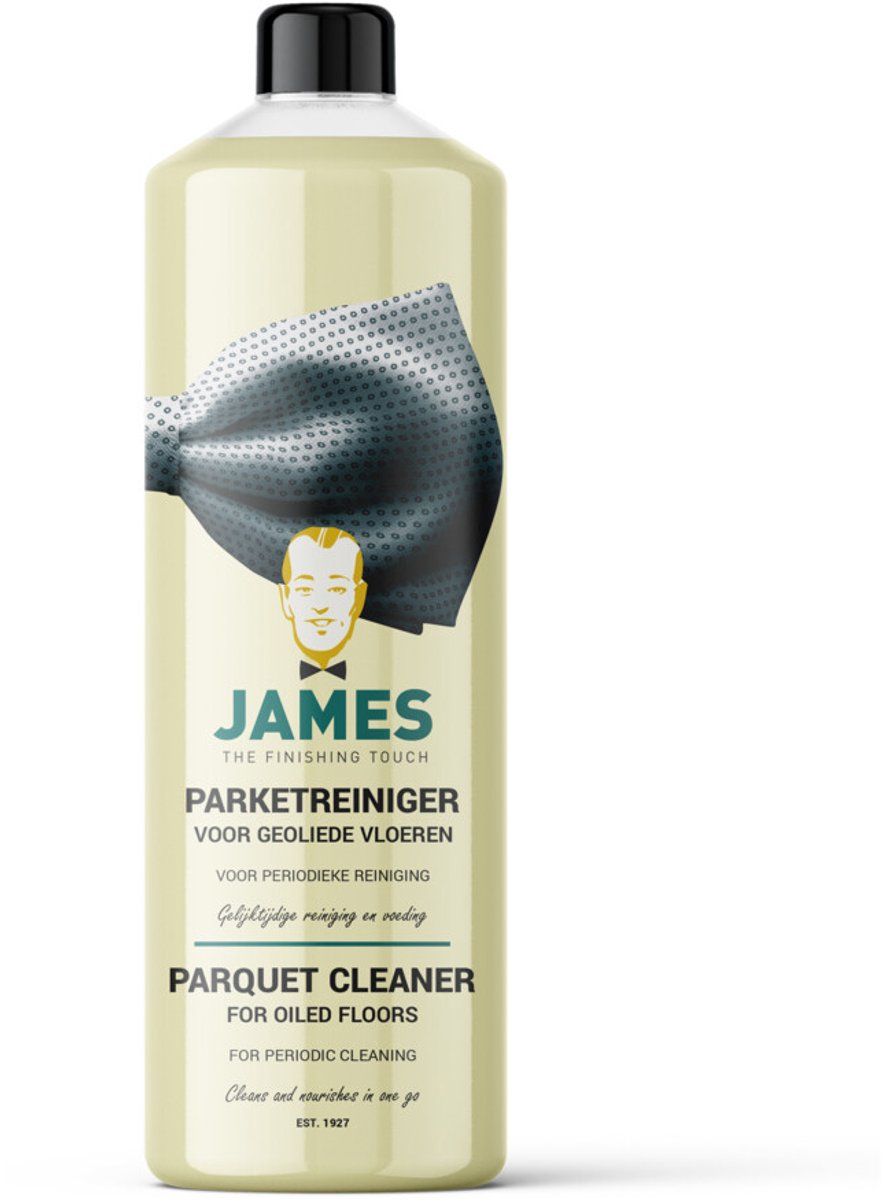 James Parketreiniger Geoliede Vloeren 2 x 1 Liter – Reinigt & Voedt Parket – Voor Geolied en Hardwax Hout – Matte Afwerking - Voordeelverpakking