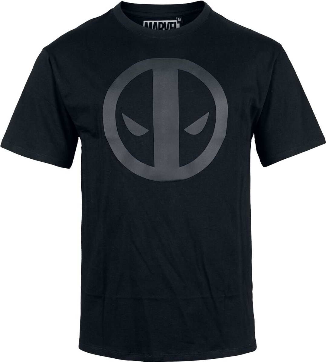 Deadpool Marvel - Deadpool - Logo Heren T-shirt - zwart - M