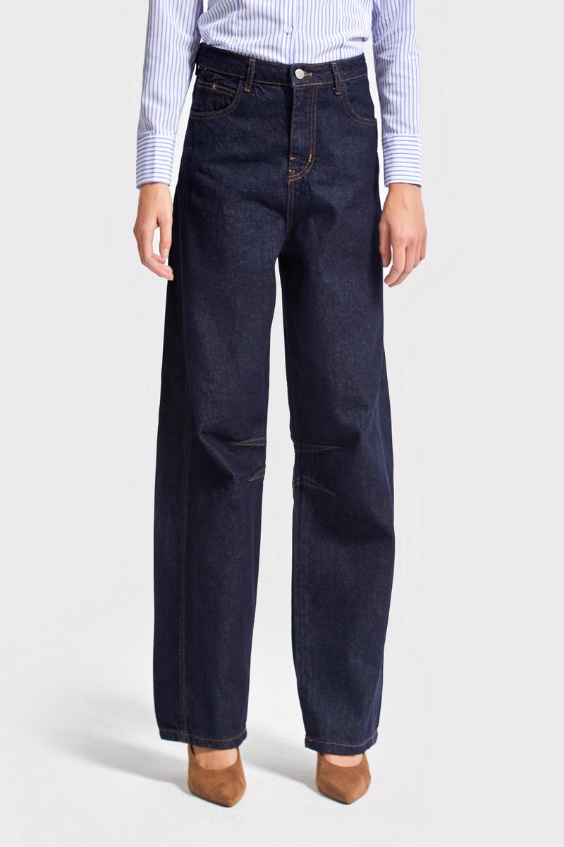 It's Basic - Baggy Mid Rise Jeans - Indigo