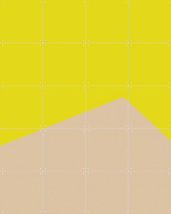 IXXI Color blocking - Yellow Beige - Décoration murale - Abstrait - 80 x 100 cm