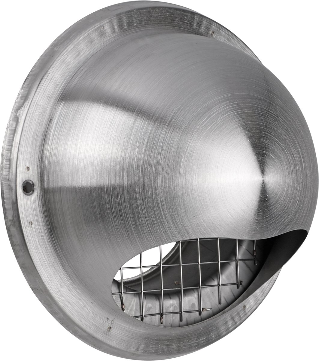 Starx buitenrooster - bol model - 125mm - RVS