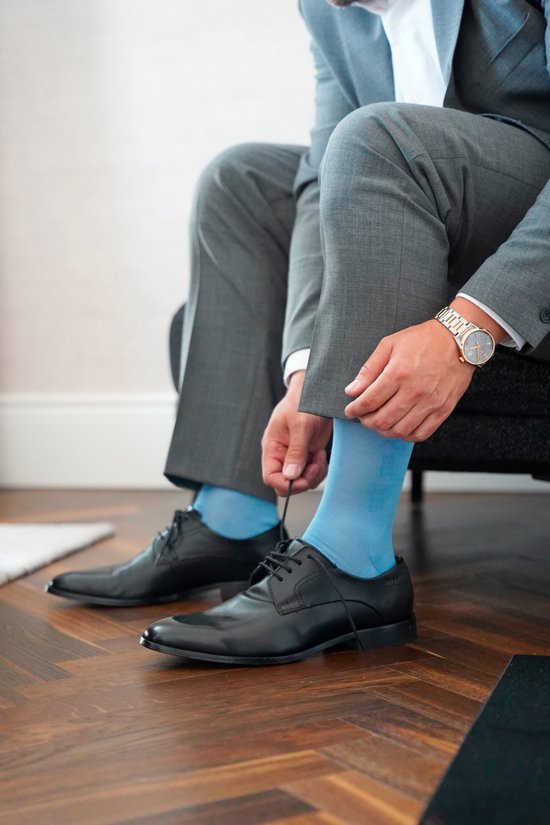 FALKE Tiago Lot de 3 paires de chaussettes Business & Casual en Katoen biologique pour homme Bleu - Chaussettes 44
