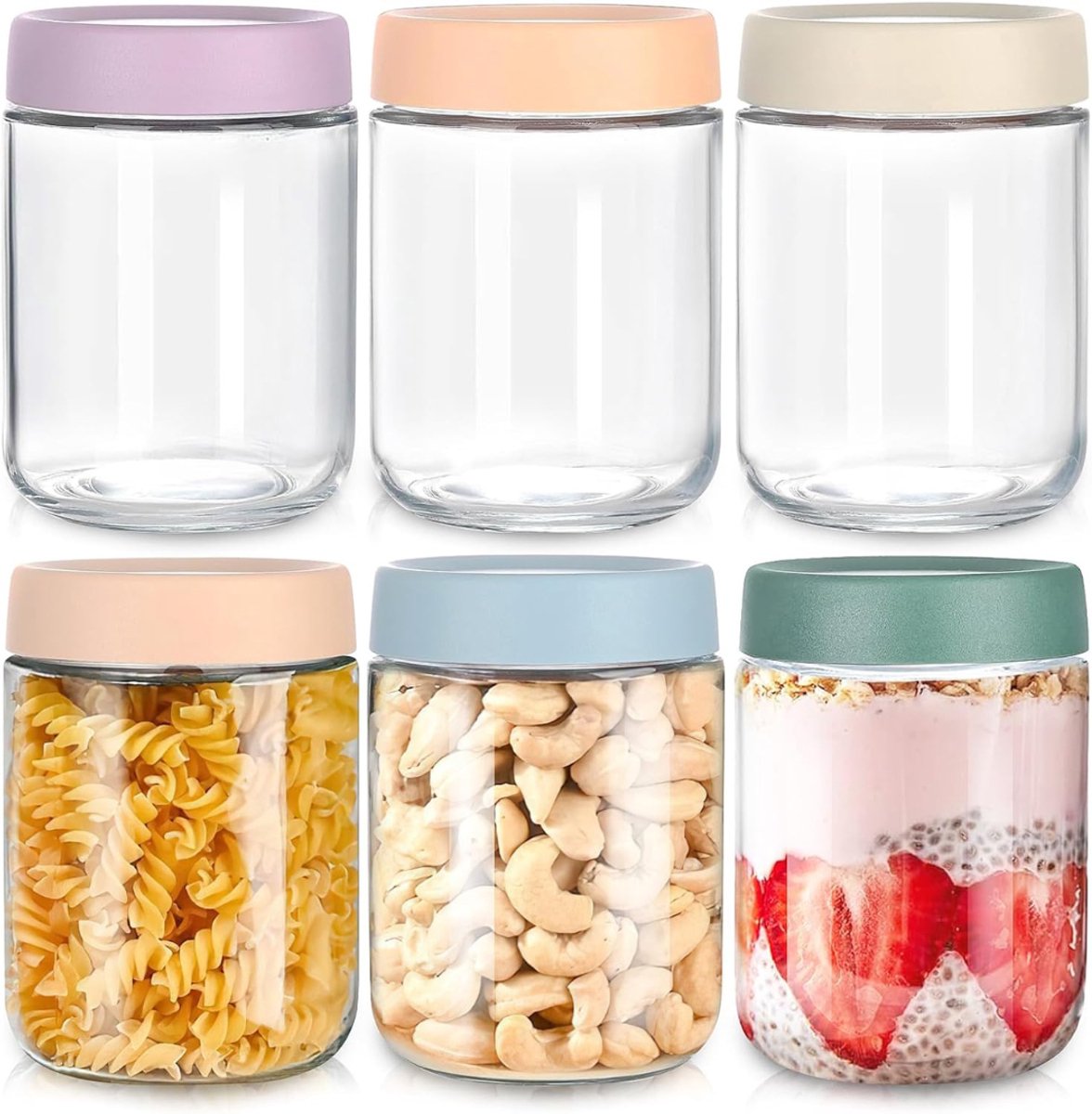 Overnight Oats Potjes - Mason Jar - Meusli Beker met Deksel