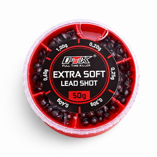 S&D - Vis loodjes - Loodhagel set met 6 maten - 143stuks / 50g - Knijplood in Draaibakje van S&D — afbeelding 3