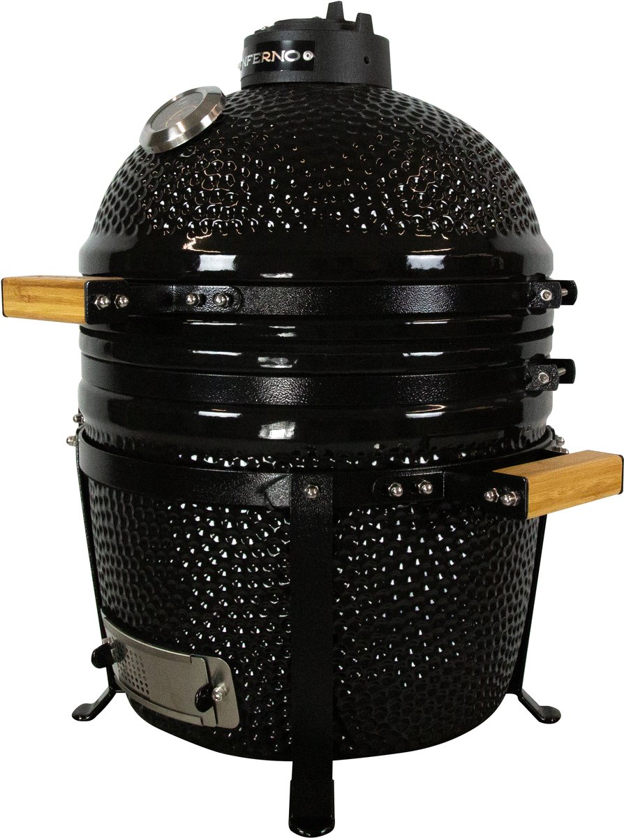 Inferno Compact Kamado Barbecue - Grilloppervlakte 34cm / 13inch - Zwart – foto 2
