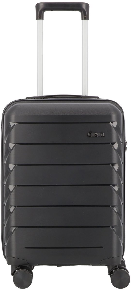 d & n Travel Line 4100 4 wielen Cabinewagen S 53 cm - Harde bagage - TSA slot - black