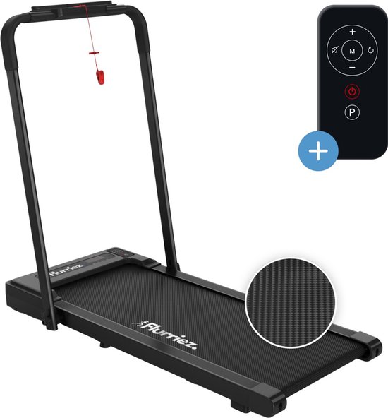 Flurriez Loopband 12km/u Inklapbaar Zwart met Blauw - Flurriez - €199,99