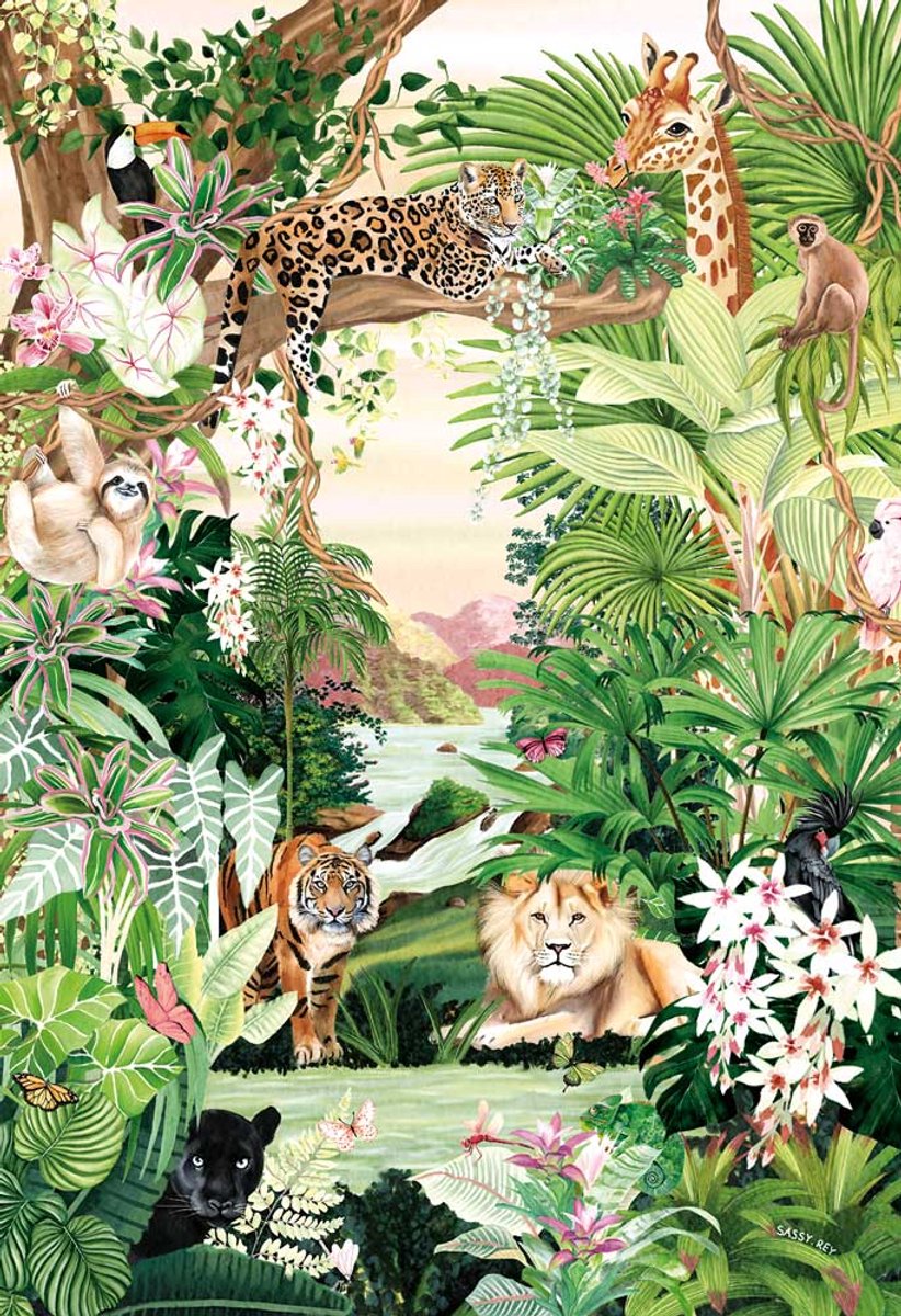 Magnolia puzzel Jungle Oasis - 1000 stukjes legpuzzel.
