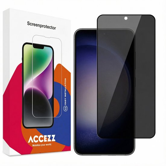 Protecteur d'écran Accezz adapté pour Samsung Galaxy S23 / S22 - Protecteur d'écran de confidentialité en verre trempé Accezz