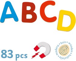 Djeco houten magneten 83 small letters