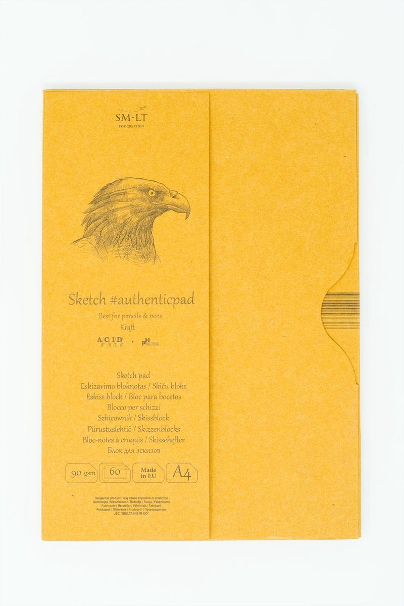 SMLT papiermap Kraft A4 gerecycled 90gr 60 vel duurzaam.