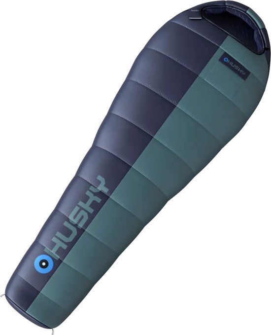 Husky mummyslaapzak ThermoPro Fleury -20°C - 210 x 85 cm - Blauw met Turquoise van Husky — afbeelding 3