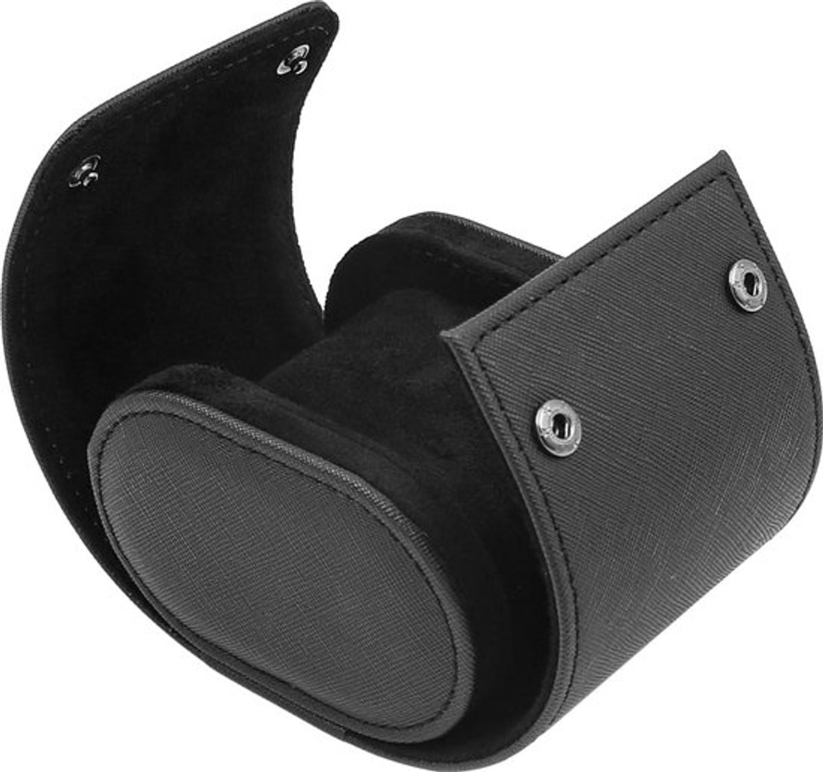 KARZO - Retro leren draagbare horlogebox en organizer met rolvorm, ideaal voor het veilig meenemen en opbergen van horloges tijdens het reizen