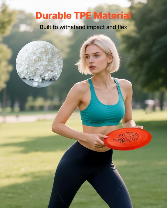 VEVOR Disc Golf Set (6 + 1 St.) voor Beginners, Startersset met Putter, Mid-Range, Driver, Inclusief Mini-Marker, Draagbare Rugzak, voor Tuin, Gazon, Strand En Park, Buiten. van Merkloos — afbeelding 5