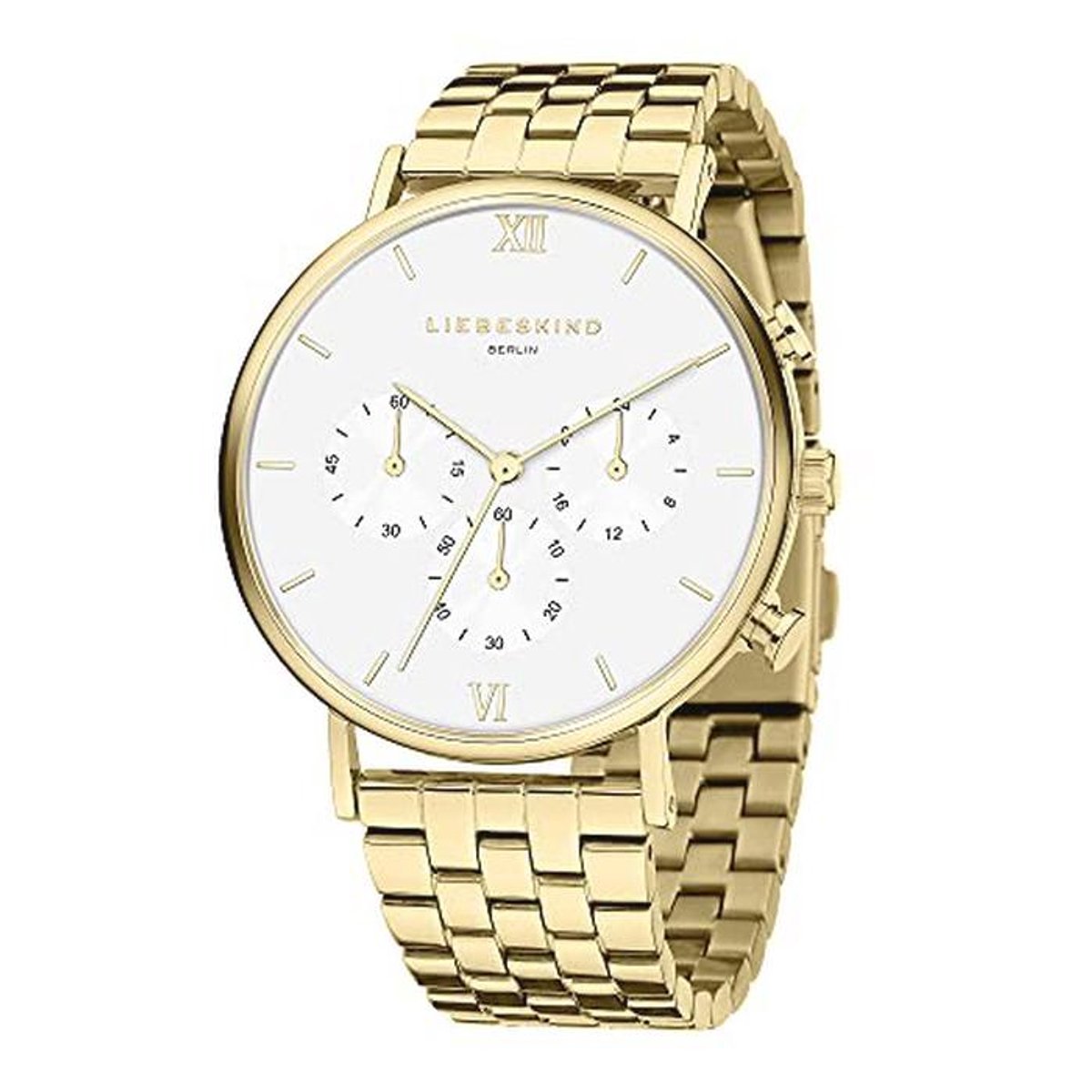 Dames Analoge Horloge 40 mm IP Goud Met Armband