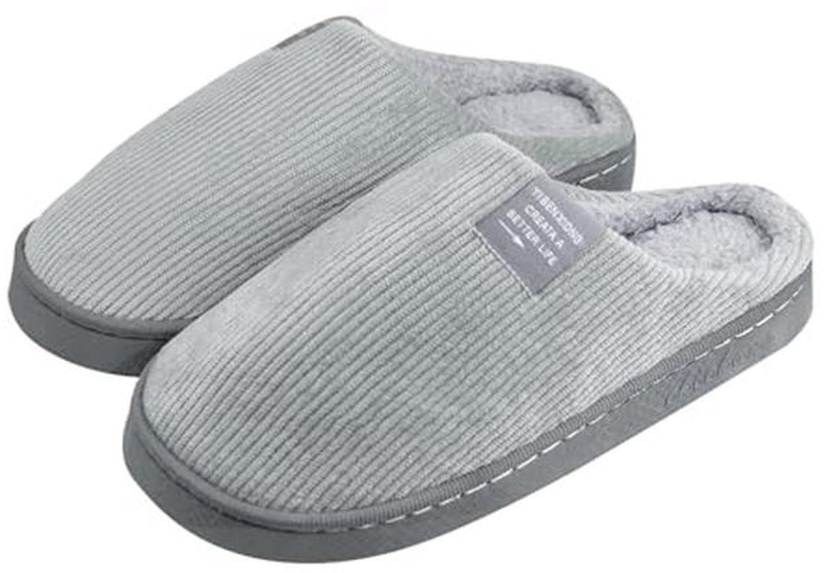 Vrouwen Mannen Pluche Zachte Slippers Winter Warm Slip Op Huis Schoenen Antislip Indoor Outdoor