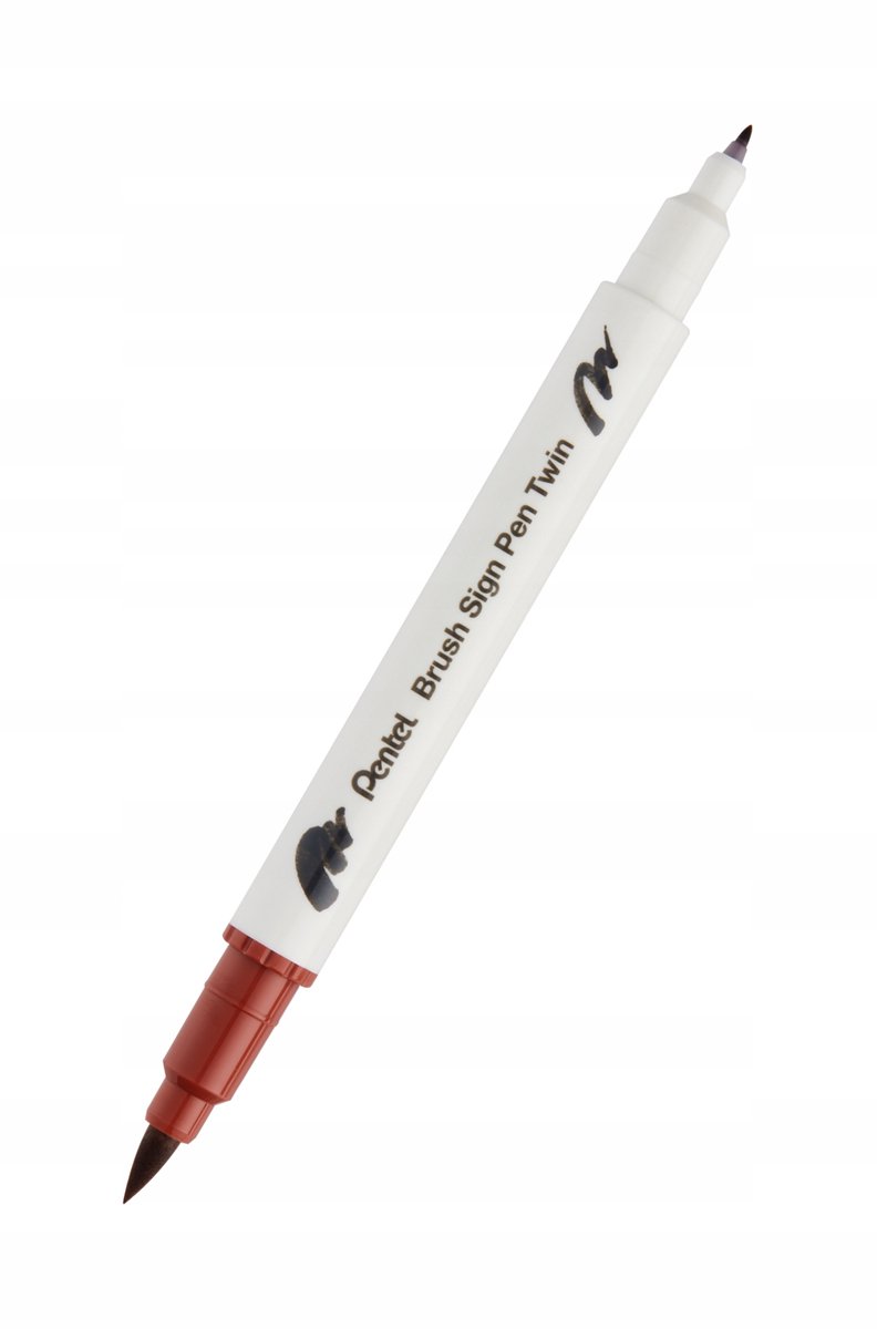 Pentel Brush Sign Pen Dubbelzijdig - Bruin