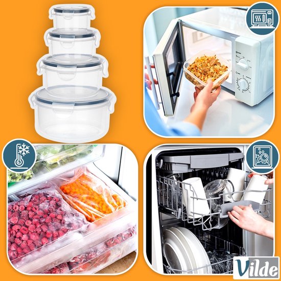 U-Konserve - Nesting Trio - Ronde Rvs Voedselcontainers Met Siliconen Deksel Tropical Sky U-Konserve - Nesting Trio - Ronde Rvs Voedselcontainers Met Siliconen Deksel Tropical Sky