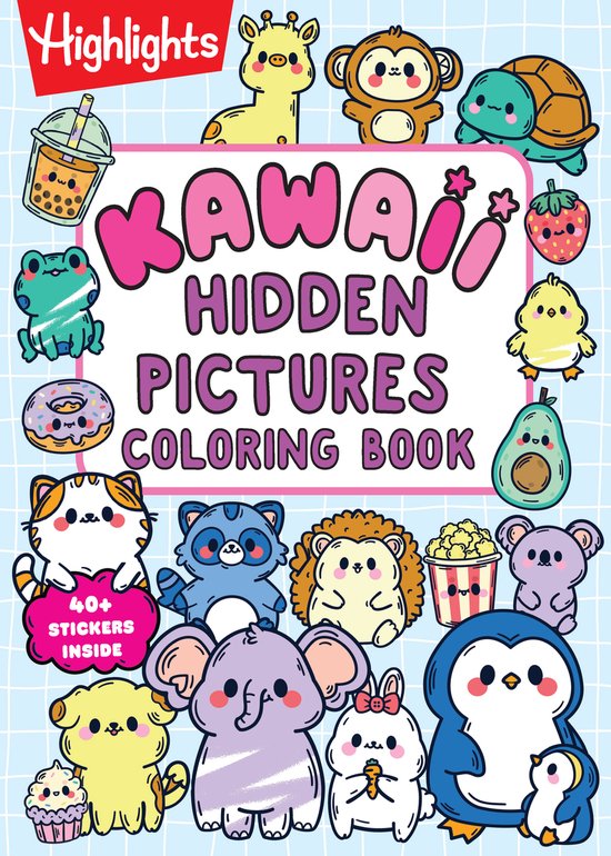 Highlights Hidden Pictures Coloring Books- Kawaii Hidden Pic ... - cover