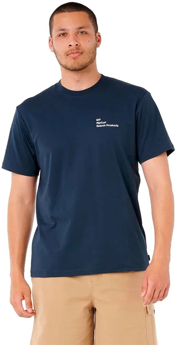 Rip Curl Vaporcool Fade Mick Fanning T-shirt Met Korte Mouwen Blauw L Man