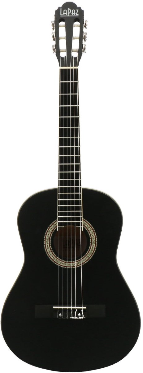 LaPaz C30BK-3/4 LH linkshandige klassieke gitaar