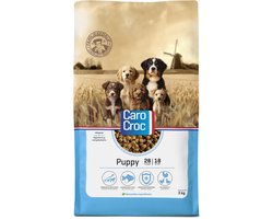 Carocroc Puppy Brokken 3kg - Licht Verteerbare Hondenvoeding - Compleet Puppyvoer met Omega 3 en 6