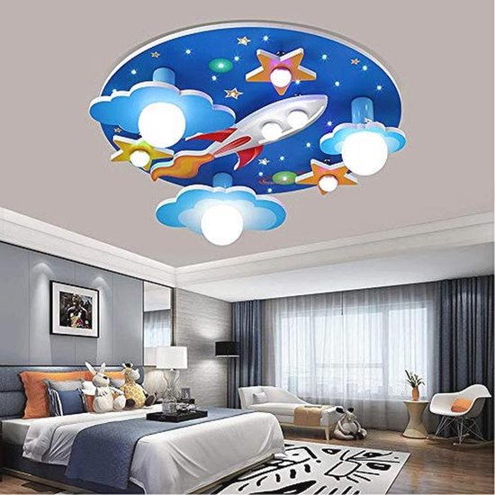 Dimbare Plafondlamp voor Kinderkamer in Kosmisch Sterrenontwerp - Decoratieve Verlichting voor Jongens en Meisjes van Merkloos — afbeelding 4