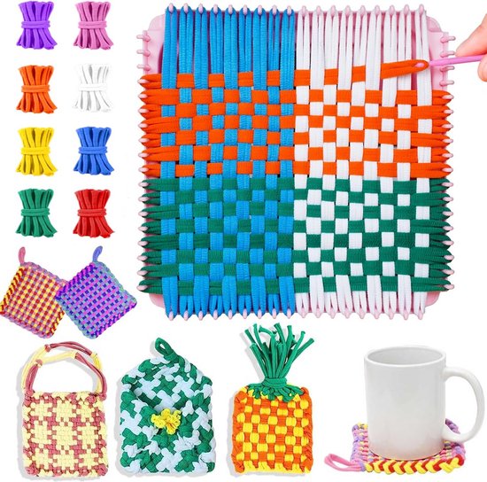 Colorations - Houten Loom Weefgetouw, Set van 12 ... | Lobbes Speelgoed