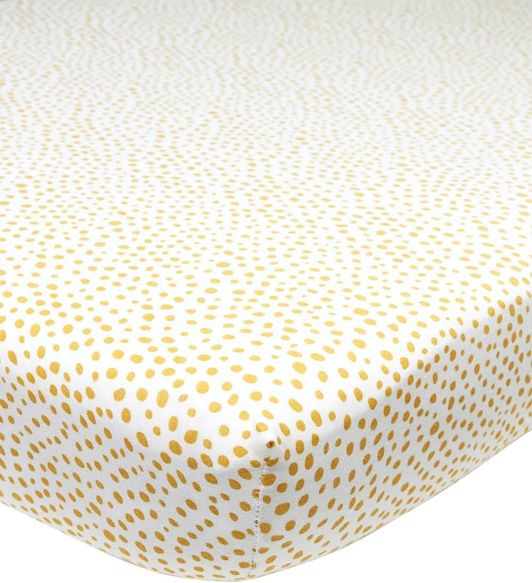 Stunq® hoeslaken voor 1 persoon (bedlaken met zachte jersey-kwaliteit, van 100% katoen, perfecte pasvorm door elastiek rondom, afmetingen: 90 x 200 cm), honing goud