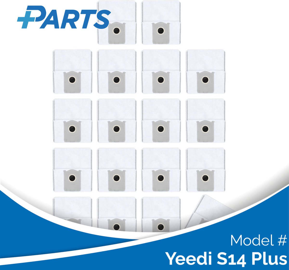 Yeedi S14 Plus Stofzakken (18 Stuks, Plus.Parts® alternatief voor DDB030041)