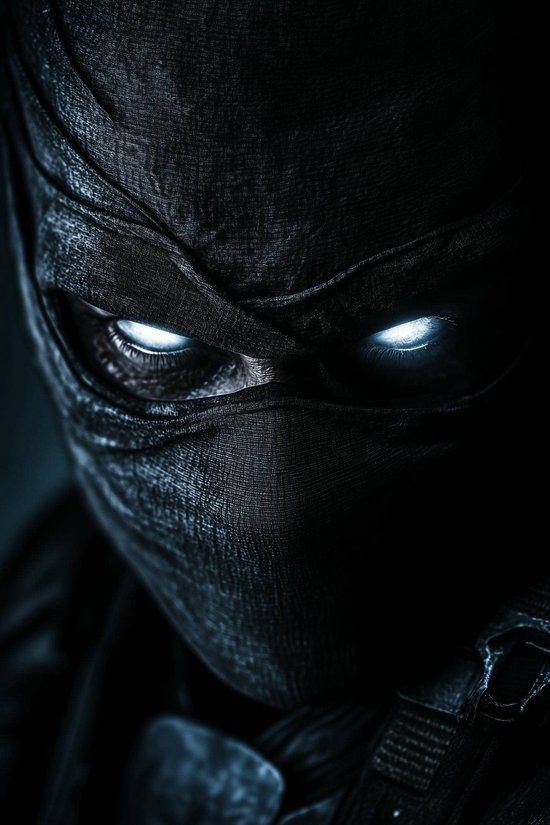 Noob Saibot Poster - Film Posters - Vechter - Ninja - Fantasie - Game - Wanddecoratie Gamekamer - 180 gram papier - 5286BY - Formaat 60 x 90cm