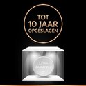 Duracell LR44 batterij, 1.5V, met tekst '0% Kwik' en 'Kwikvrij' op zwarte achtergrond.