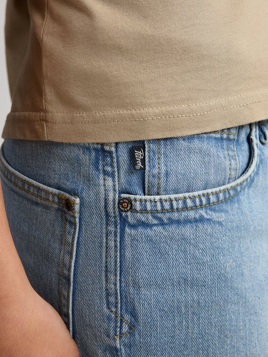 Petrol Industries Jean Garçons - Jean Coupe Ample à Jambes Droites - 5 Poches - 100% Coton - Pantalon Denim - Bleu - Taille 104